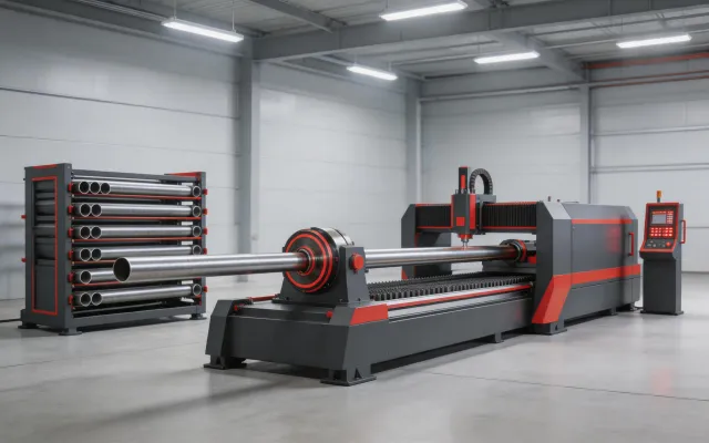 ByTube Star fiber laser tube cutting system with auto-loading