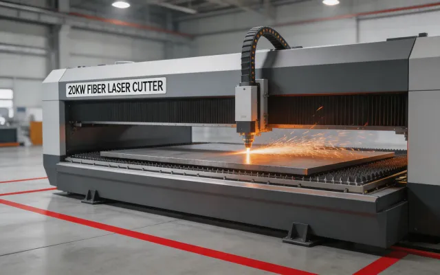ByStar Fiber high-power 20kW large-format laser cutter for heavy plate
