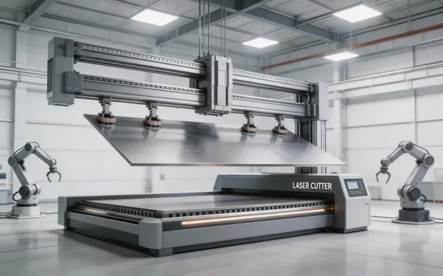 ByTrans Modular sheet loading and unloading automation gantry