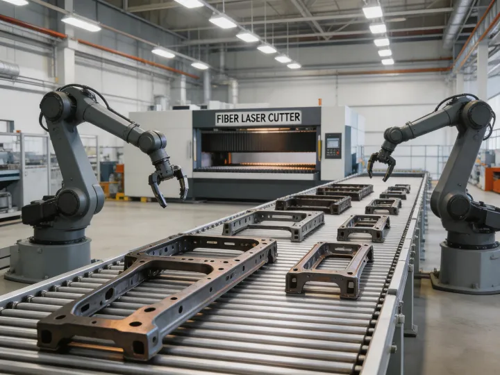 Tier-1 automotive bracket fabrication line with Bystronic laser cutting